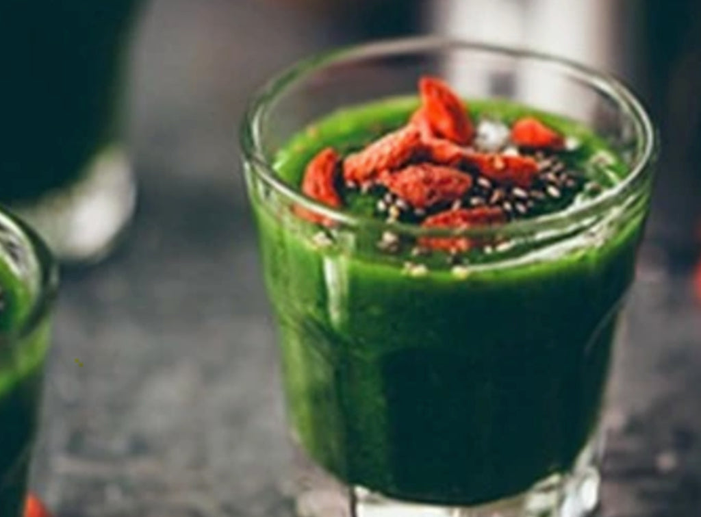 Avocado and greens smoothie - B12 and protein bomb!